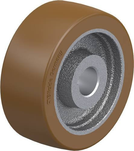 Blickle Antriebsrad GBN 100/20H7 in Silber und Braun mit einem Durchmesser von 100 mm und einer Tragfähigkeit von maximal 400 kg - Bild 1