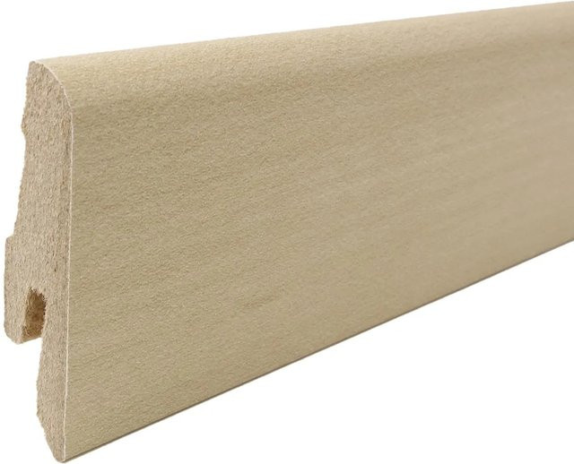 Praktikus Sockelleiste Modern in Beige und Braun aus MDF, B/H/T: 240 x 3,9 x 1,8 cm - Bild 1
