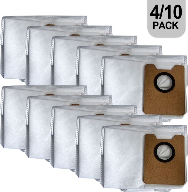4/10er Pack Staubbeutel für ECOVACS Y1 und Y1 PRO PLUS Roboterstaubsauger in Weiß - Bild 1