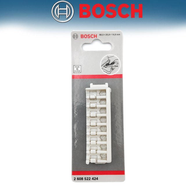 Bosch Bit-Halter aus Kunststoff mit 8 Slots in Weiß für Bohrer und Schraubendreher - Bild 1