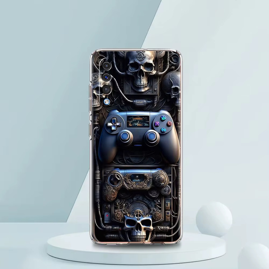 Transparente Handyhülle mit Game Controller Grafik für Samsung Galaxy A16 A14 A12 A22 A24 A42 A02 A03S A06 A50 A70 A20 A30 A40 - Bild 2