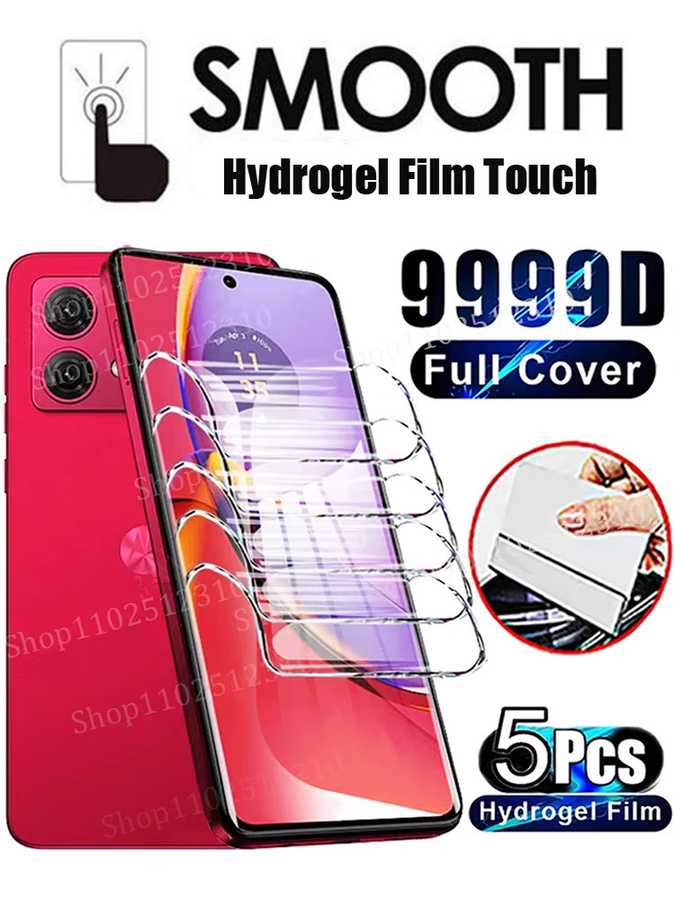5er Pack Weiche Hydrogel Displayschutzfolien für Motorola Edge 60 Stylus, 50 Fusion, 40, 30 Neo, 60 Pro, G84, G73, G60, G54, G53, G20 in Transparent - Bild 6