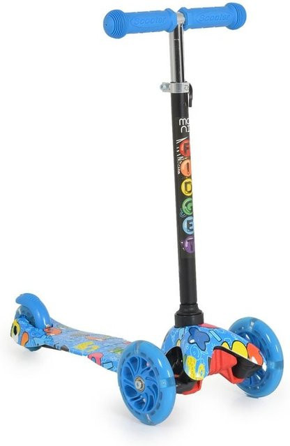 Moni Kinderroller Fidget Scooter höhenverstellbar blau ab 3 Jahren - Bild 1