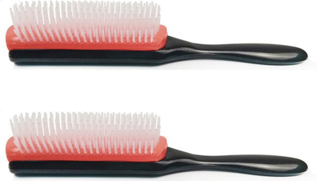 Koogeelife Haarbürste, 2 Stück, Nylonborsten, für lockiges Haar, weiß - Bild 1