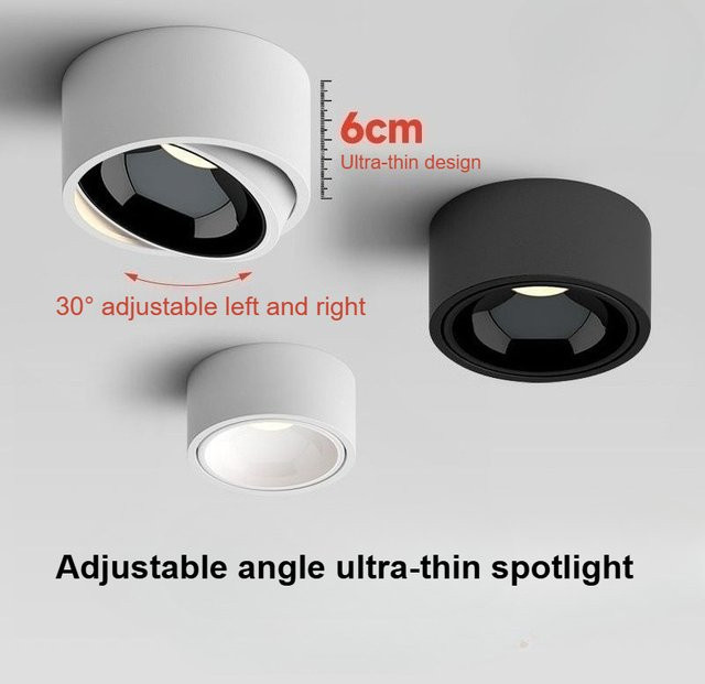 LED-Strahler Lava Ball Aufputz-Kleindeckenleuchte in Weiß mit verstellbarem Winkel und warmweißem Licht - Bild 1