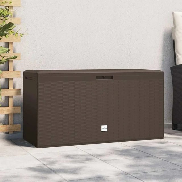 Gartenbox Furnicato in Braun aus Polypropylen, B/T/H: 114 x 47 x 60 cm - Bild 1