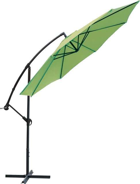 Solax-Sunshine Ampelschirm aus Aluminium und Stahl in Grün mit Ø 3 m - Bild 1