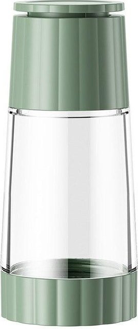 Manuelle Gewürzmühle aus Glas und Keramik für Meersalz und Pfeffer in Grau - Bild 1