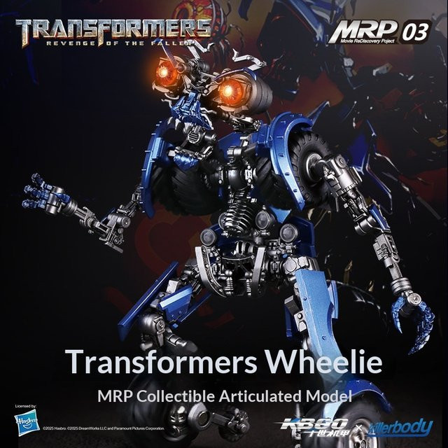 Killerbody Transformers Wheelie Universal Studios Edition, Actionfigur, mit LED-Licht - Bild 1