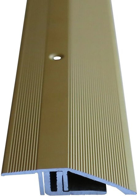 Döllken Ausgleichsprofil in Messing mit Schrauben und Dübeln, Farbe Gold, B/H: 44 x 12 mm, Länge: 2700 mm - Bild 1