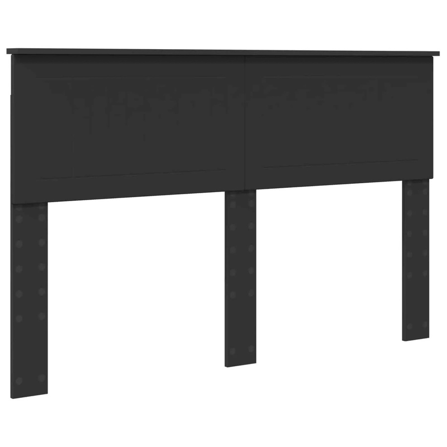 vidaXL Kopfteil in Schwarz und Eichen-Optik aus Holzwerkstoff, Breite: 140 cm - Bild 1