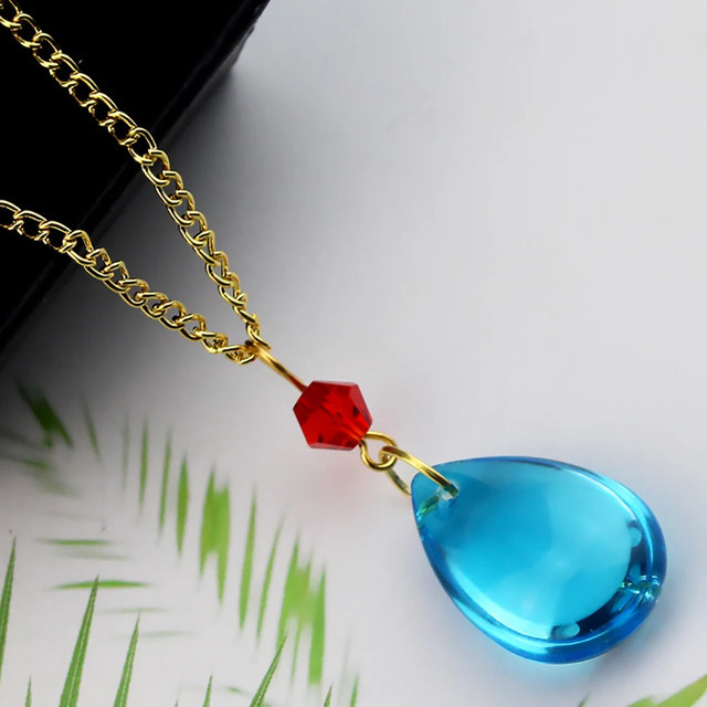 Halskette und Ohrringe Anime Howl Castle, Gold, Unisex, Kristall - Bild 1