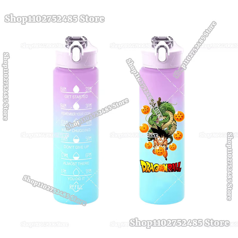 Bandai Dragon Ball Goku Trinkflasche aus Kunststoff mit Trageriemen, 750 ml, Mehrfarbig - Bild 2