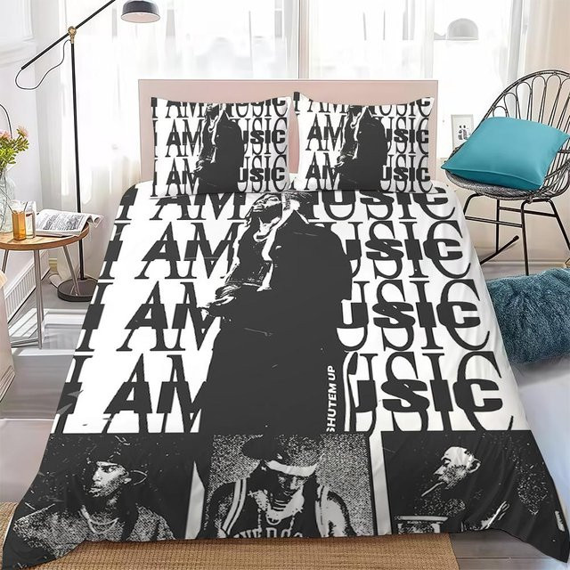 Cy Nine Bettwäsche-Set Playboi Carti ICH BIN MUSIK, 3-teilig aus Polyester, B/H: 200 x 200 cm - Bild 1