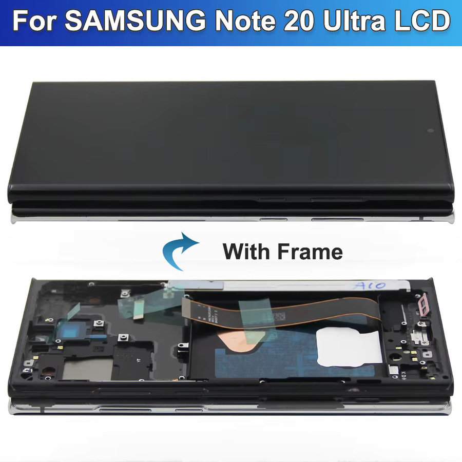 Samsung OLED Display mit Rahmen für Note 20 Ultra 5G in Gold - Bild 4