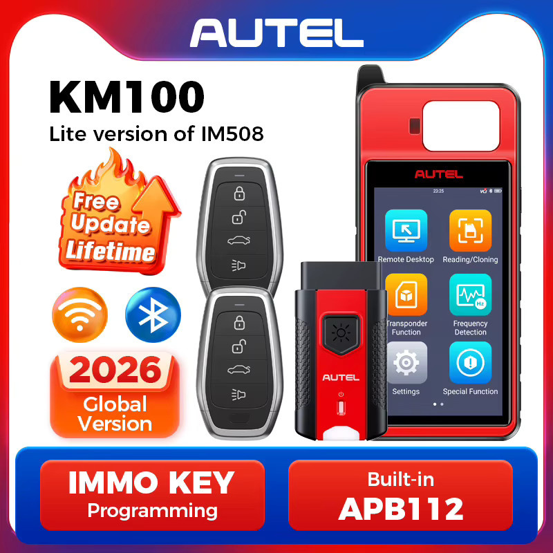 Autel MaxiIM KM100 Schlüsselanhänger-Programmiergerät mit 2 Stück Autel IKEY für schnelle Schlüsselgenerierung und OBD IMMO Schlüsselerkennung - Bild 3