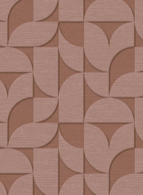 Eijffinger Wallpaper Revive 5 Tapete in Rose mit geometrischem Vintage-Design aus Vlies - Bild 1
