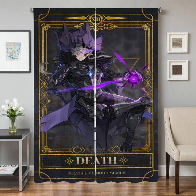 Kings Raid Verdunkelungsvorhänge 2er-Set, schwarz, Breite: 50 cm, Höhe: 70 cm - Bild 1