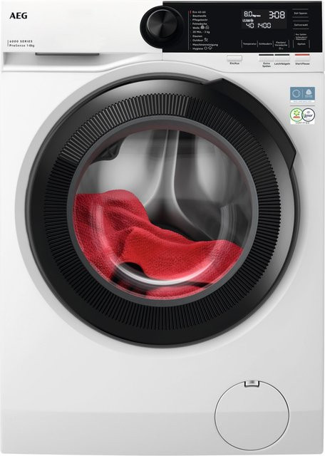 AEG Stand-Waschmaschine Frontlader LR6F67487 in Weiß mit 8 kg Kapazität, 1400 U/min und Aquastop, B/T/H: 60,0 x 55,0 x 84,7 cm - Bild 1