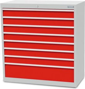 Bedrunka+Hirth Schubladenschrank Serie T500-9 mit 8 Schubladen und Schloss - Bild 1