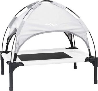 vidaXL Hundebett aus Metall in Silber Grau, rechteckig, B/T/H: 61 x 48 x 48 cm - Bild 1