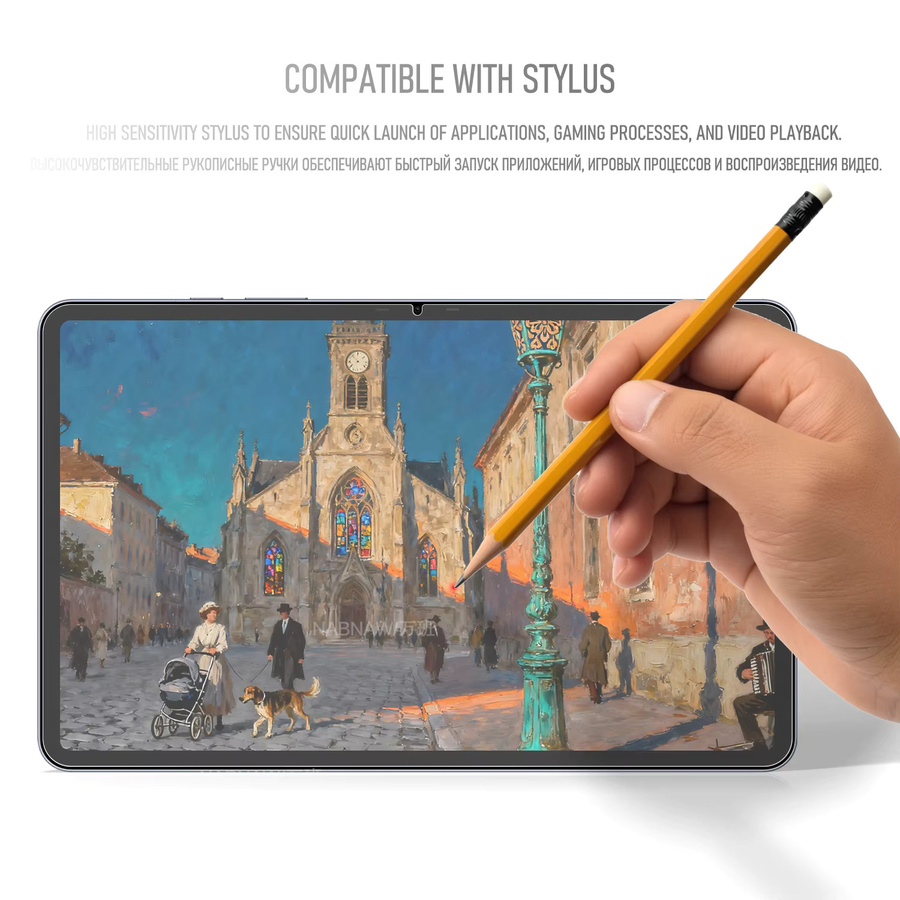 2 Stück Infinix Xpad 20 Pro Displayschutzfolie aus gehärtetem Glas, 12 Zoll, transparent, kratzfest - Bild 3