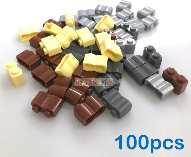 APAN SAPIO DIY Bausteine Figuren Welle Ziegel, 100-teiliges Set, Kunststoff, ab 3 Jahre - Bild 1
