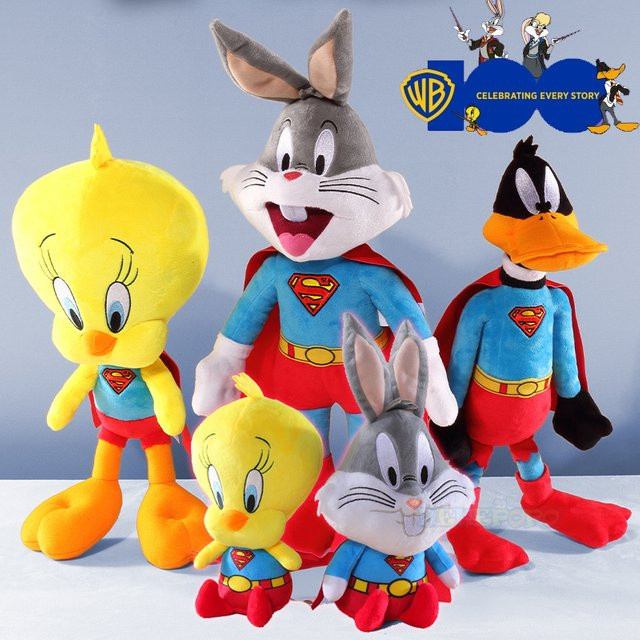 Warner Looney Tunes Bugs-Bunny Plüschtier, Superman Cosplay - Bild 1