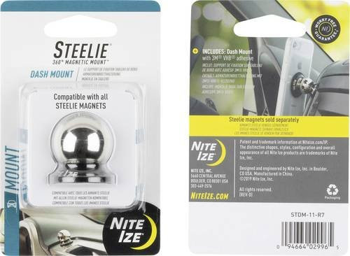 NITE Ize Steelie Magnetische Handy-Kfz-Halterung mit Kugelhalterung in Silber - Bild 1