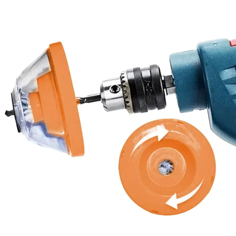 VIKEFON Elektrische Bohrmaschine mit Staubschutz und Filter für den Haushalt - Bild 5