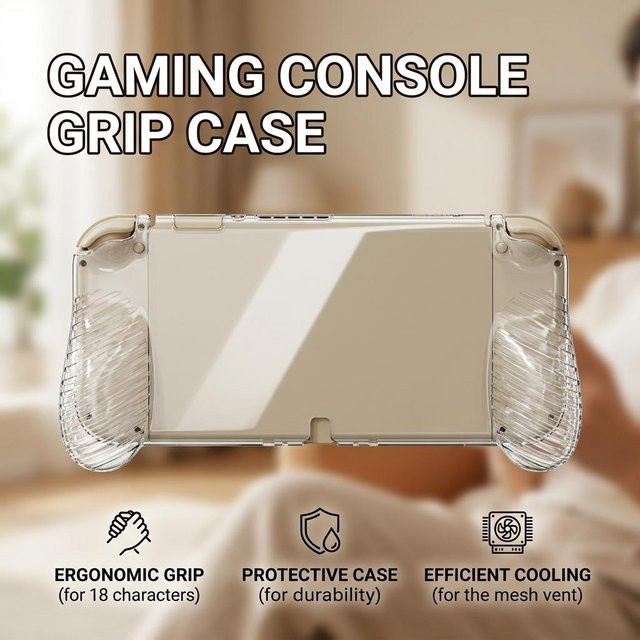 AYN Thor Schutzhülle Transparente TPU-Hülle mit ergonomischem Anti-Rutsch-Griff für Gaming-Konsolen - Bild 1