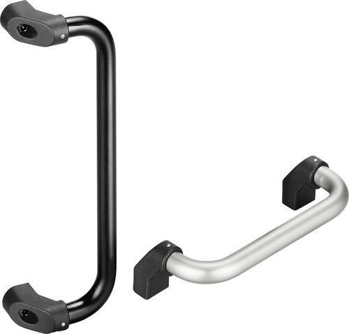 Rohde Maschinengriff M3-20.A300.14 in Schwarz und Silber, L: 33,0 cm, B: 2,0 cm, H: 6,2 cm - Bild 1
