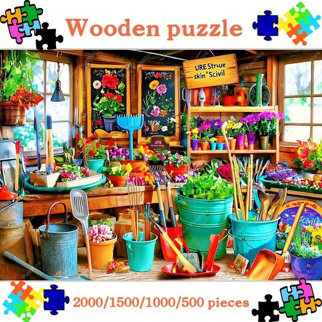 Holzpuzzles für Erwachsene, Bunt / Mehrfarbig - Bild 1