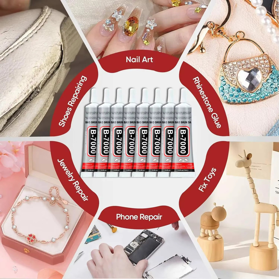 15 Stück B-7000 Universeller Reparaturkleber Transparent 15 ml für Handy-Displays, Glas und Kunststoff mit Präzisionsapplikator - Bild 6
