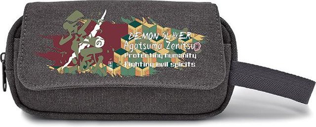 Anime Demon Slayer Federmäppchen als Stifthalter und Kosmetiktasche in Grau - Bild 1