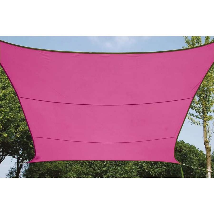 Perel Viereck-Sonnensegel in Fuchsia, B/T: 360 x 360 cm - Bild 2
