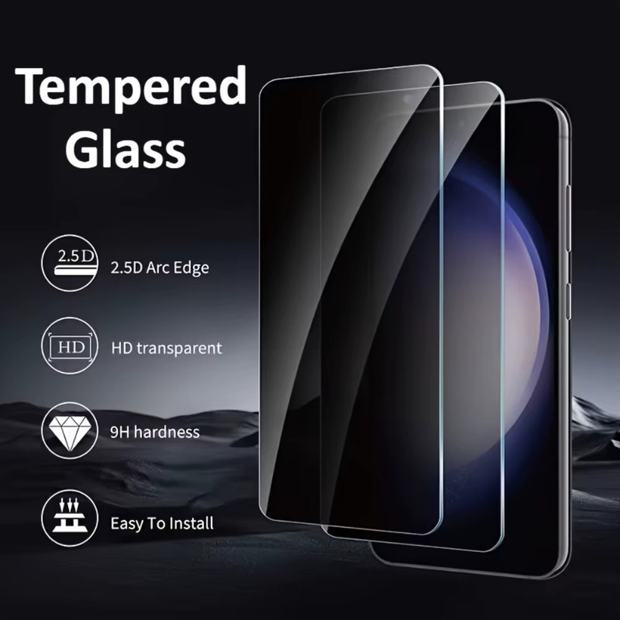NNBILI 2 Stück Vollflächiger Sichtschutz aus gehärtetem Glas für Samsung Galaxy S26 Ultra, transparent, unterstützt Fingerabdruck-Entsperrung - Bild 2