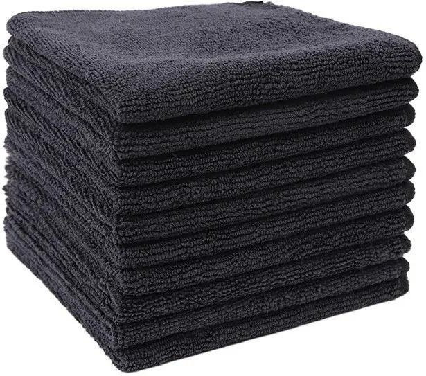 12er-Pack Mikrofaser-Putzlappen von Bestbags in Schwarz für Haus und Küche - Bild 1