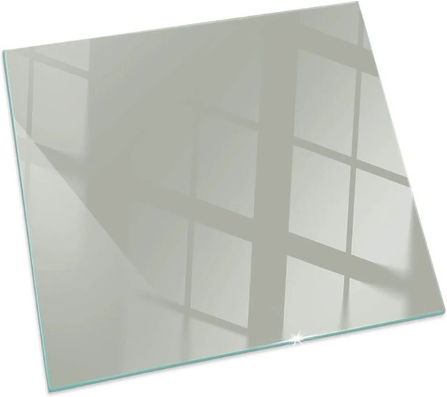 Tulup Funkenschutzplatte für Kaminöfen aus Glas in Grün, B/T: 50 x 50 cm - Bild 1