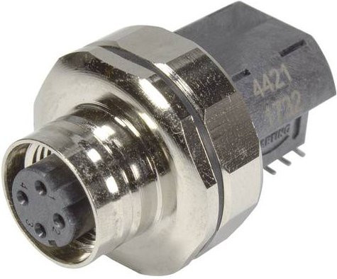 HARTING Leiterplattenadapter 21033814422 mit 4 Polen in Silber für Ethernet/LAN - Bild 1