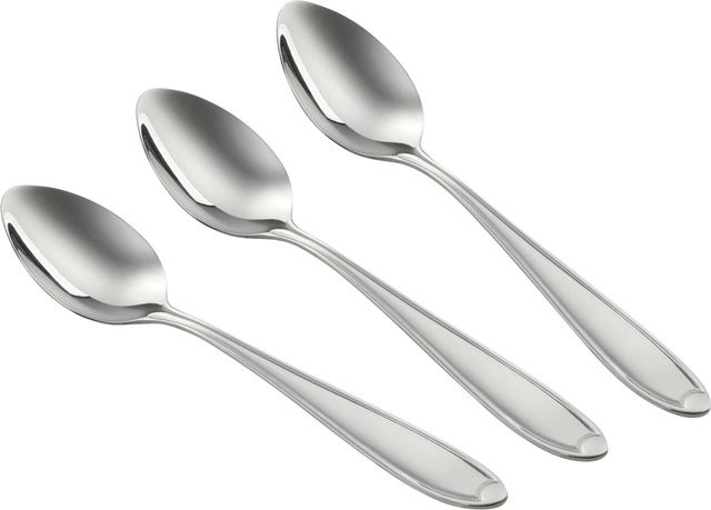 Fackelmann Kaffeelöffel aus Edelstahl in Silber, 3er Set, spülmaschinenfest - Bild 1