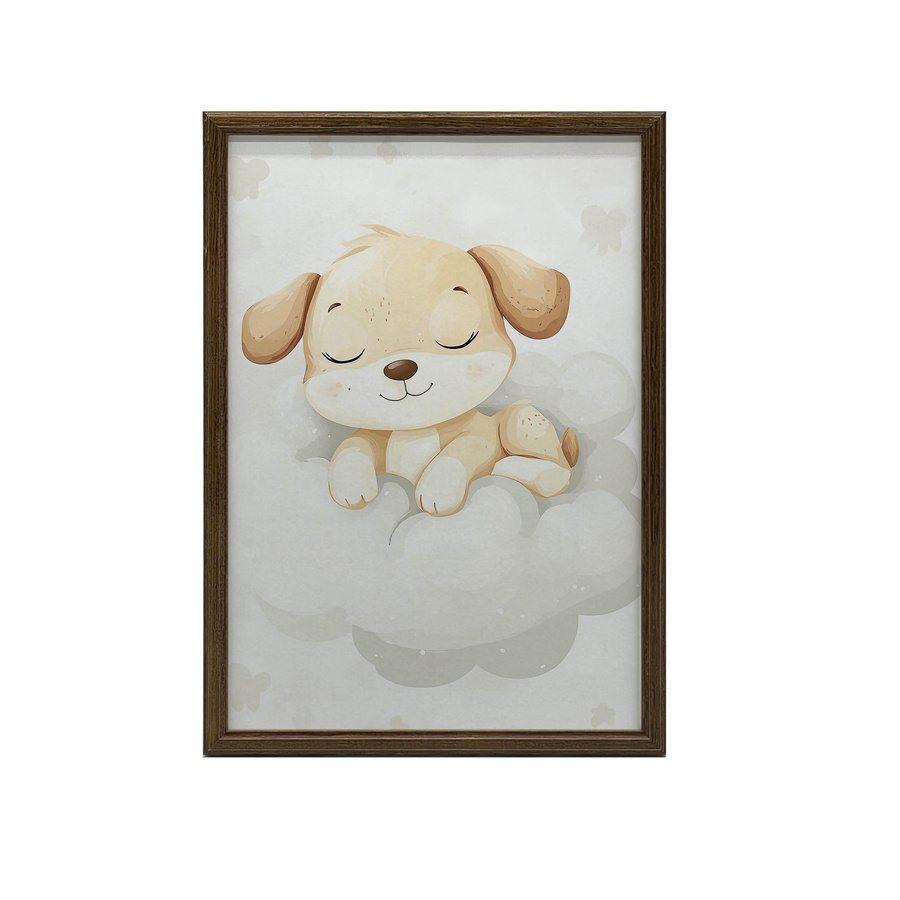 Premium Leinwand Poster Süßer Hund Auf Einer Wolke von iKable, Multicolor, B/H: 30 x 40 cm - Bild 2