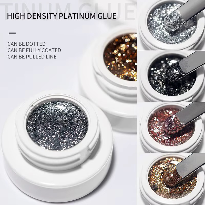 MingLee Glitzer-Gel-Liner, Silver, 5 ml - Bild 2