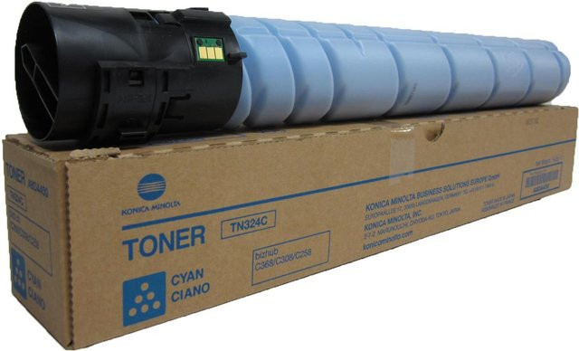 Konica Minolta Toner Cartridge TN-324C Cyan mit 26.000 Seiten Reichweite - Bild 1