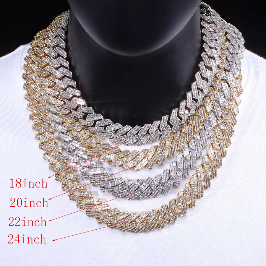 ESKEEM Choker-Halskette, 20mm, Messing, Silber, Zirkonia, Unisex - Bild 4