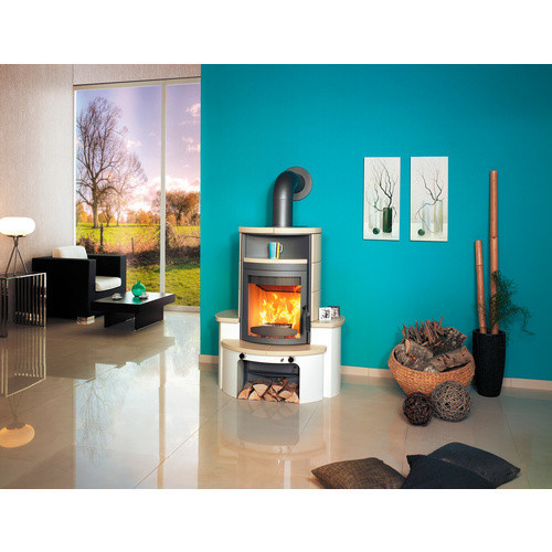Hark Avenso GT ECOplus Kaminofen in Creme mit Automatik und 8 kW Leistung - Bild 3