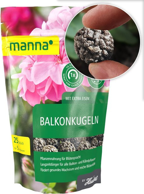 Manna Langzeit-Dünger Kugeln für Balkon und Terrasse, 25 Stück - Bild 3