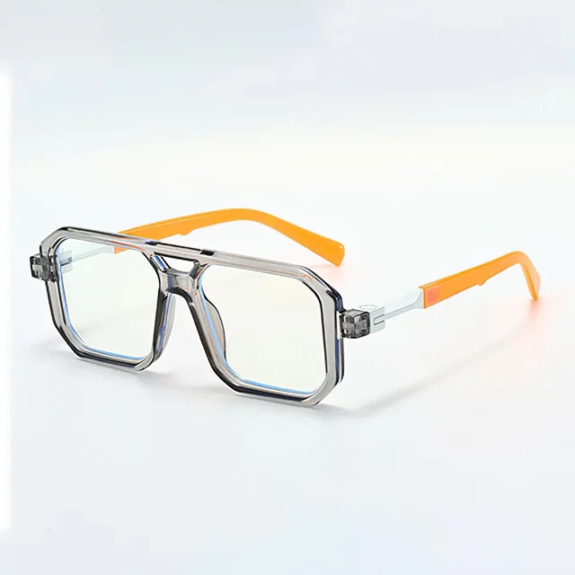YuYing Korrektionsbrille Vollrand, Schwarz, Transparent, Unisex, Blaulichtfilter - Bild 1