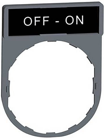 Schneider Electric ZBY2367C0 Schildträger aus Kunststoff in Grau - Bild 1