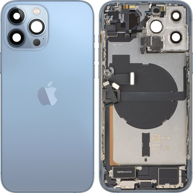 Apple iPhone 13 Pro Max Batteriedeckel mit Mittelgehäuse in Blau (Sierra Blue) - Bild 1